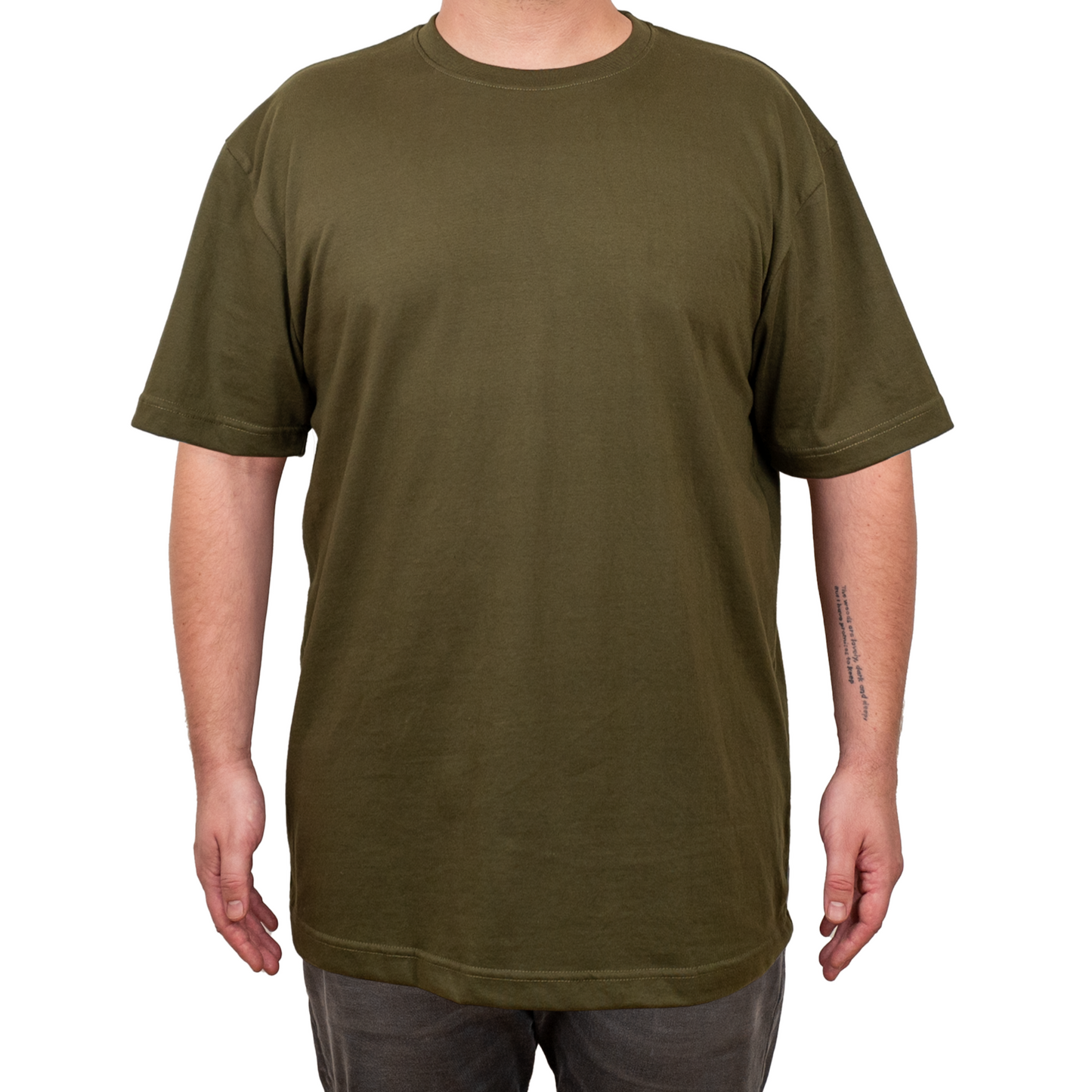 Cali Relaxed Fit Hemp Tee - Dark Olive