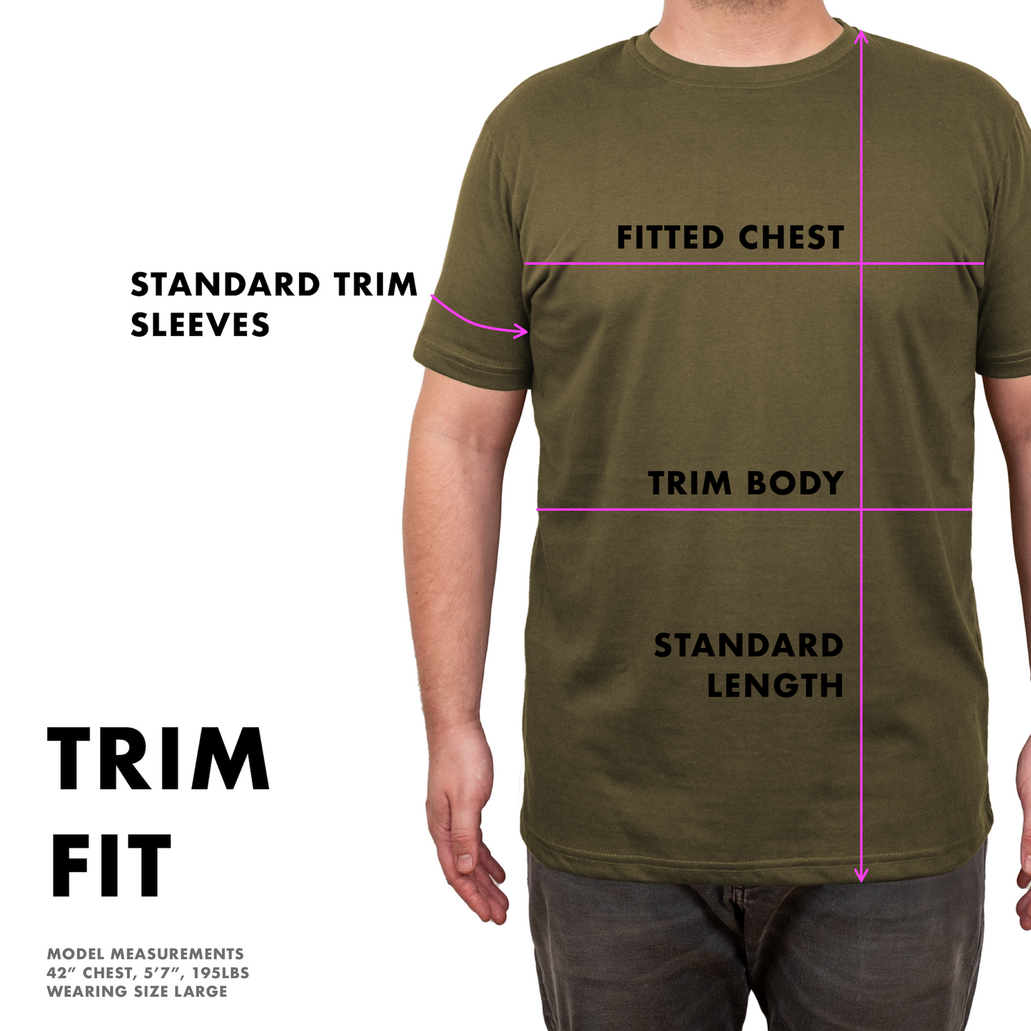 Trim Fit Hemp Tee - Navy Blue