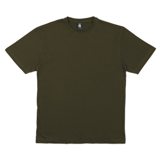 Cali Relaxed Fit Hemp Tee - Dark Olive