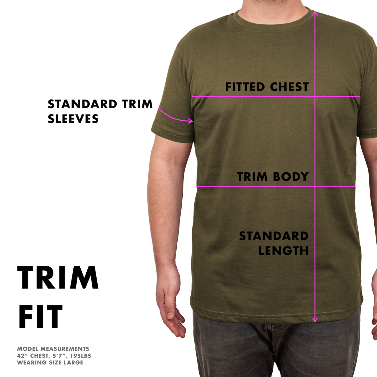 Trim Fit Hemp Tee - Dark Olive