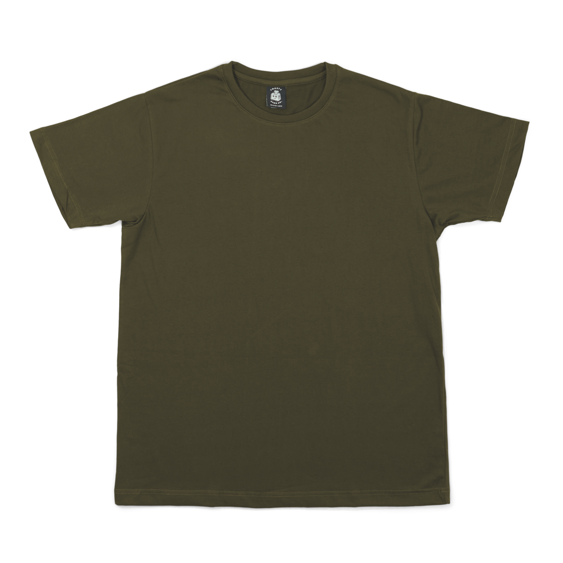 Relaxed Fit Hemp Tee - Dark Olive – TOASTY HEMP CO.